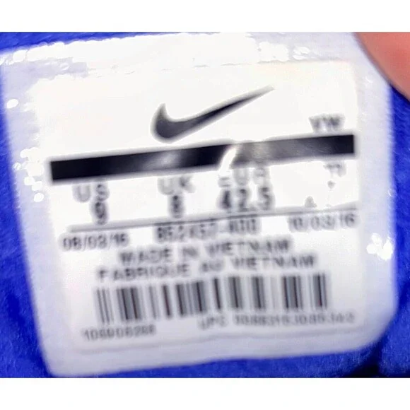 Nike Air Max Infuriate Low Men's Basketball Shoes Size 9 Blue White852457-400